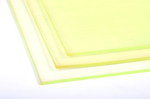 Полиуретан листовой 8 мм (500х500 мм, ~2.5 кг, жёлтый) Китай
