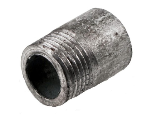Резьба стальная укороч Ду20 L=28мм из труб по ГОСТ 3262-75 арт.1211751
