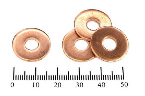 Шайба медная 6х18х1.5