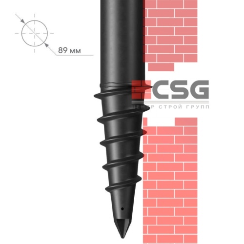 Свая винтовая СВЛНШ-89/шуруп/2000 по выгодным ценам в Йошкаре-Оле.