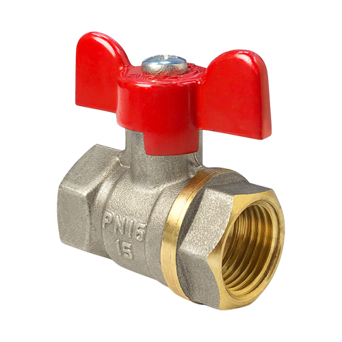 Кран шаровой латунь Стандарт 220 Ду15 Ру40 ВР полнопроходной рычаг ГАЛЛОП 107150 арт.1230320 