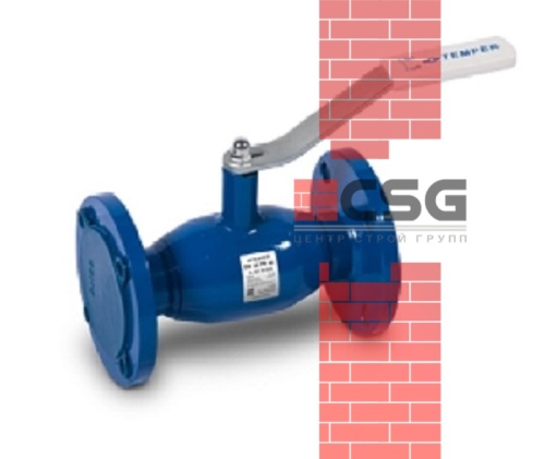 Кран шаровый стальной Ду15 РУ40 под задвижку фланцевый Temper 28620015, DN 15, 1/2 дюйма